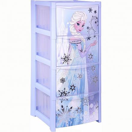 Комод Disney 4 секции, голубой 